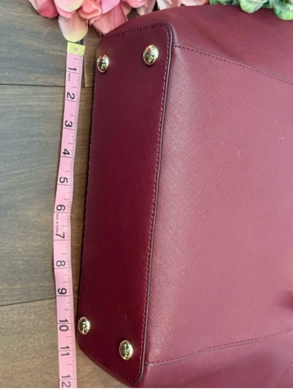 Michael Kors Charlotte Saffiano Top Zip Tote Bag